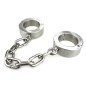 Super Heavy Bondage Ankle Cuffs With Chain - 4 KG