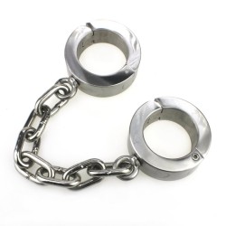 Super Heavy Bondage Ankle Cuffs With Chain - 4 KG