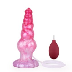 Ejaculating Peachy Colorful Realistic Dildo- 16