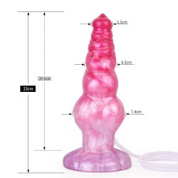 Ejaculating Peachy Colorful Realistic Dildo- 16