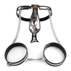 Male Full Body Chastity Belt Kit - 3 Pcs