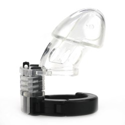 Adjustable Male Cock Cuff Chastity Device - Clear