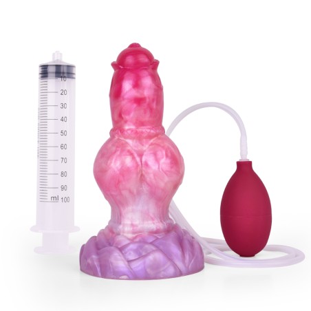 Ejaculating Peachy Colorful Realistic Dildo- 14