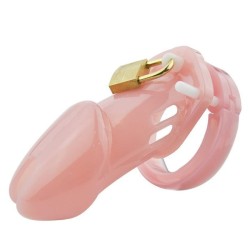 CB-6000 Male Chastity Cage - Pink
