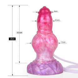 Ejaculating Peachy Colorful Realistic Dildo- 14