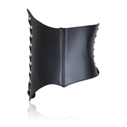 Leather Buckle Strap Waspie Corset