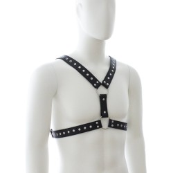 Strict Leather 4 Strap Chest Harness