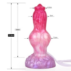 Ejaculating Peachy Colorful Realistic Dildo- 13