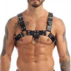 Leather Upper Body Male Harness