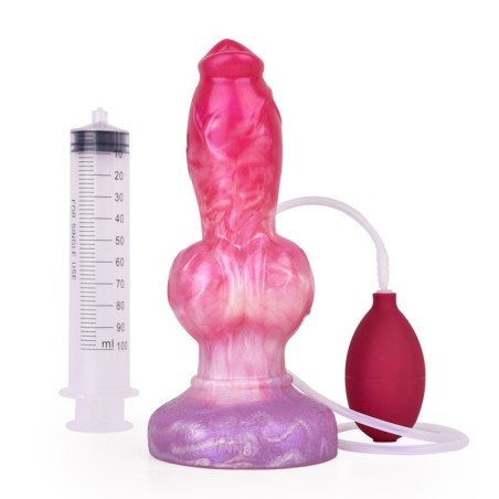 Ejaculating Peachy Colorful Realistic Dildo- 12