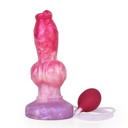 Ejaculating Peachy Colorful Realistic Dildo- 12