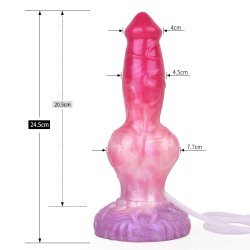 Ejaculating Peachy Colorful Realistic Dildo- 10