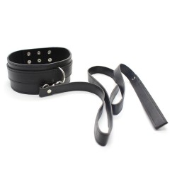 Studs Faux Leather Collar