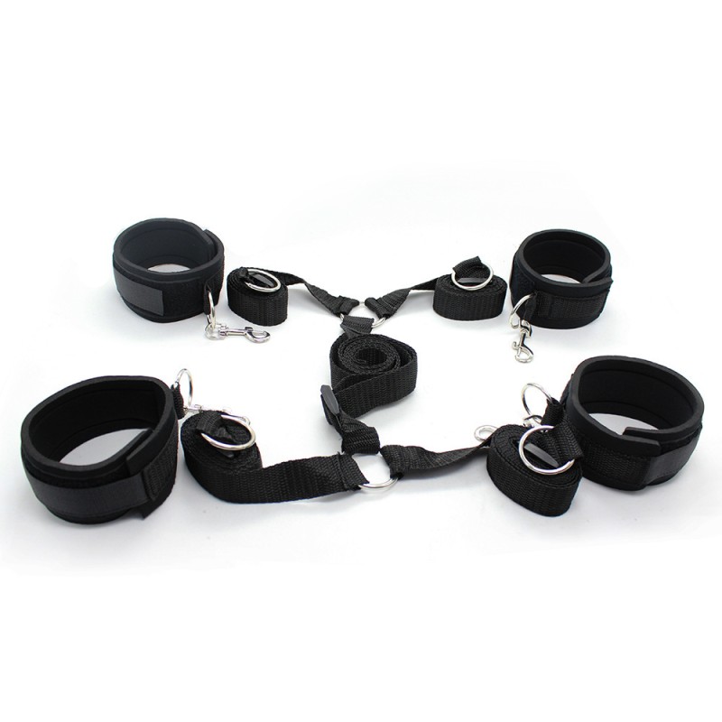 Bed Bindings Restraint Kit - Sponge Cuffs