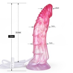 Ejaculating Peachy Colorful Realistic Dildo- 09