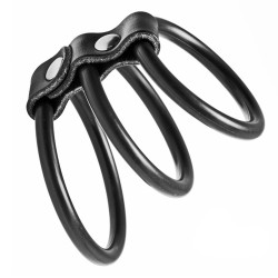 Triple Cock Ring Harness