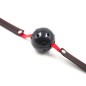 Pin Buckle Breathable O Ring Red &amp; Balck Strap Ball Gag