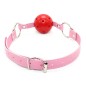 Pin Buckle Breathable O Ring Pink Strap Ball Gag