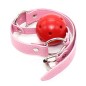 Pin Buckle Breathable O Ring Pink Strap Ball Gag