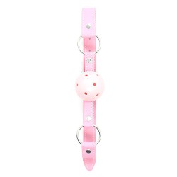 Pin Buckle Breathable O Ring Pink Strap Ball Gag