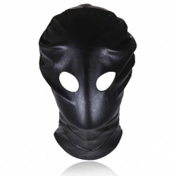 Patent Leather Hood with Open Eyes