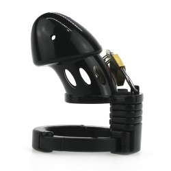 Adjustable Male Cock Cuff Chastity Device - Black