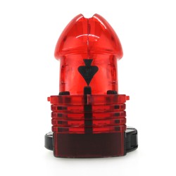 Adjustable Male Cock Cuff Chastity Device - Red