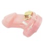 CB-6000S Short Male Chastity Cage - Pink