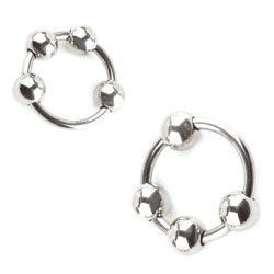 Steel Head Ring with 4 Balls