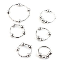 Steel Head Ring with 4 Balls