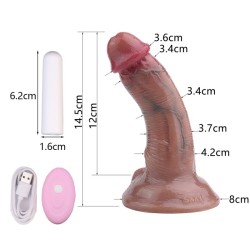 Realistic Soft Dildo Strong Suction Cup