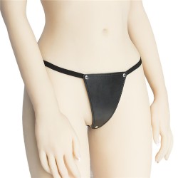 Faux Leather Bikini Panty