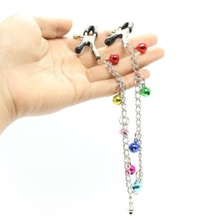 Ornament Adjustable Nipple Clamps with Bell Chain