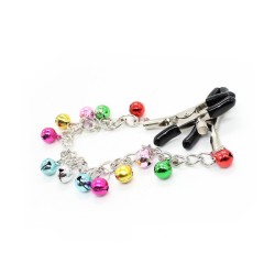 Ornament Adjustable Nipple Clamps with Bell Chain