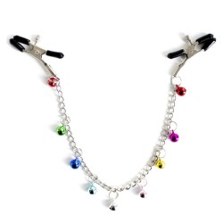 Ornament Adjustable Nipple Clamps with Bell Chain