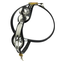 Nutshell Locking Steel Chastity Belt For Male