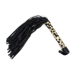 Lockable Leopard Print 10 Piece Bondage Kit