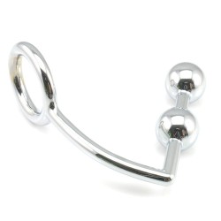 Ass Hook with Ring - Double Ball