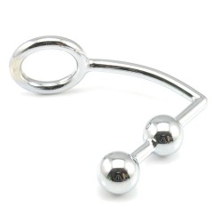 Ass Hook with Ring - Double Ball