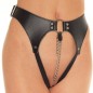 Leather &amp; BDSM Thong with Chain