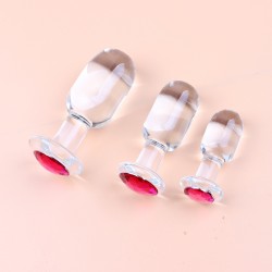 Jewel Icicles Glass Butt Plugs