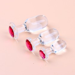 Jewel Icicles Glass Butt Plugs