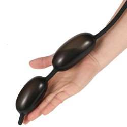 Double Ball Inflatable Penis Plug