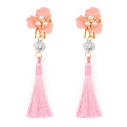 Flower Nipple Clip With Bell Tassel