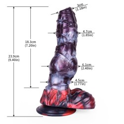 Alien Beast Night Elf 9.4" Dildo - H