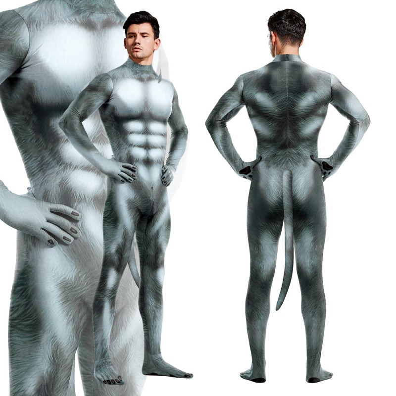 Animal Cosplay Costume - Color Grey