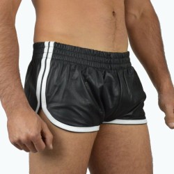 Leather Sports Shorts