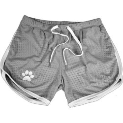 Mesh Paw Print Short