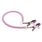 Nipple Clamps With Colorful Pearl Chain