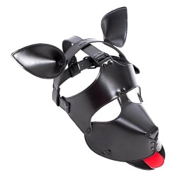 Vegan Leather Padded Dog Mask